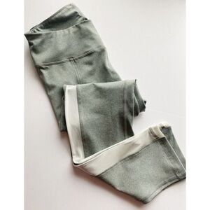 Satva • Grey White Side Stripe Leggings
